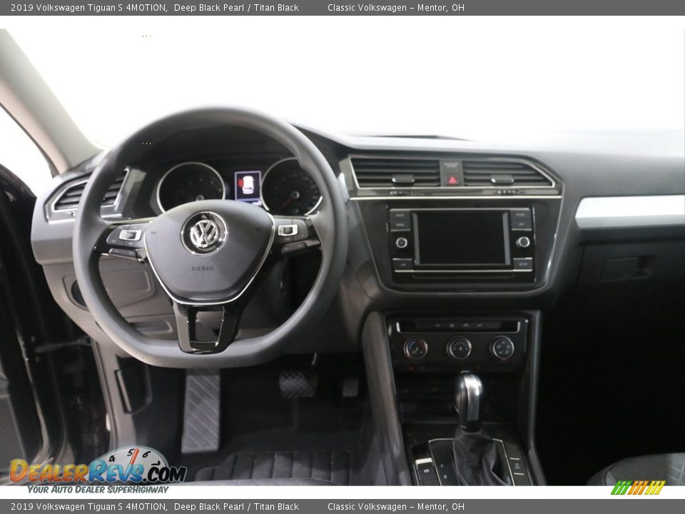 2019 Volkswagen Tiguan S 4MOTION Deep Black Pearl / Titan Black Photo #7