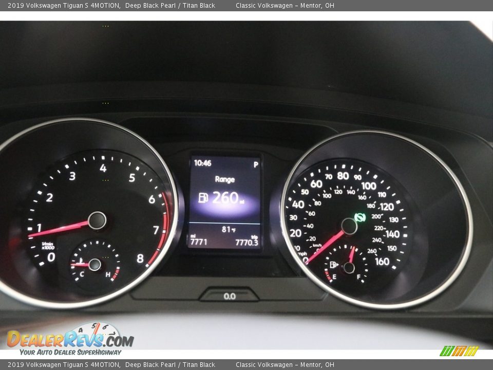 2019 Volkswagen Tiguan S 4MOTION Deep Black Pearl / Titan Black Photo #9