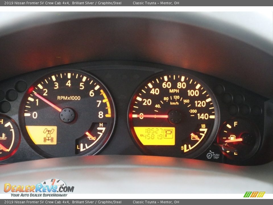 2019 Nissan Frontier SV Crew Cab 4x4 Brilliant Silver / Graphite/Steel Photo #9