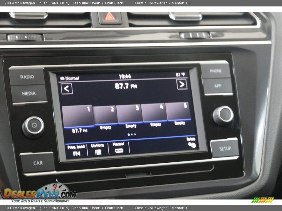 2019 Volkswagen Tiguan S 4MOTION Deep Black Pearl / Titan Black Photo #11