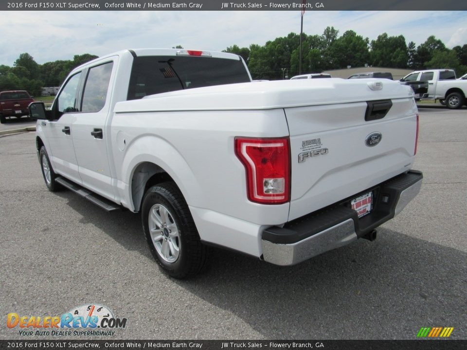 2016 Ford F150 XLT SuperCrew Oxford White / Medium Earth Gray Photo #3