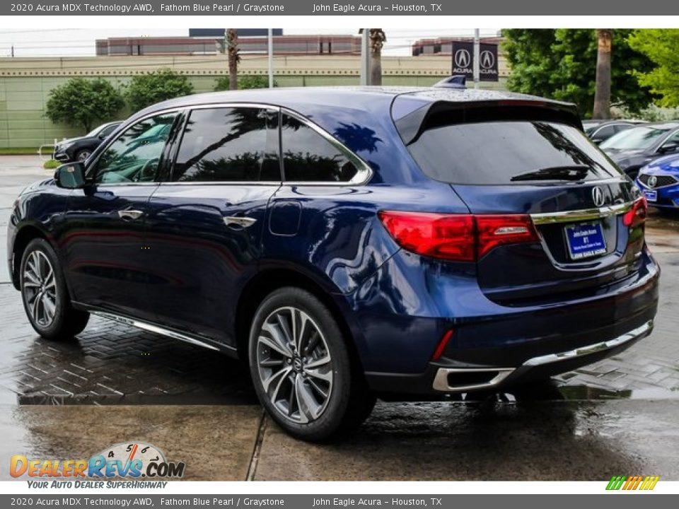 2020 Acura MDX Technology AWD Fathom Blue Pearl / Graystone Photo #5