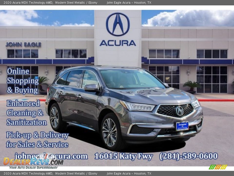 2020 Acura MDX Technology AWD Modern Steel Metallic / Ebony Photo #1