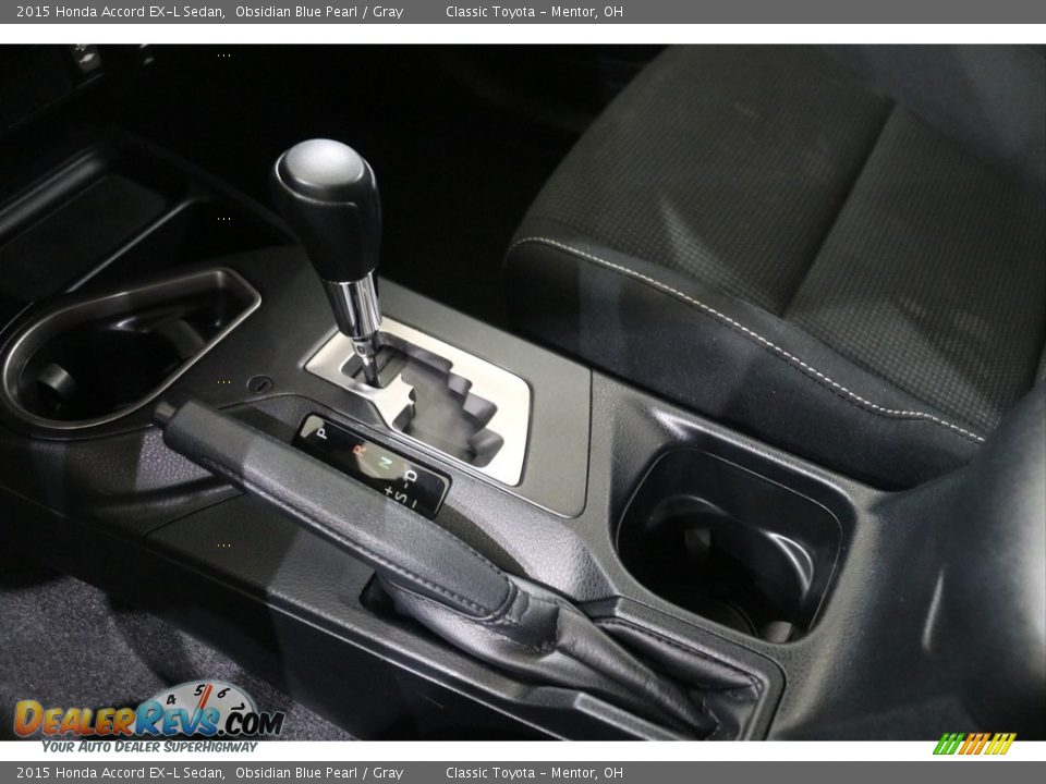 2015 Honda Accord EX-L Sedan Obsidian Blue Pearl / Gray Photo #14