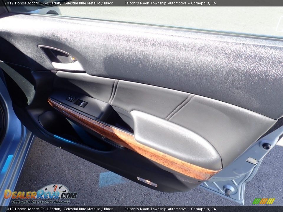 2012 Honda Accord EX-L Sedan Celestial Blue Metallic / Black Photo #13