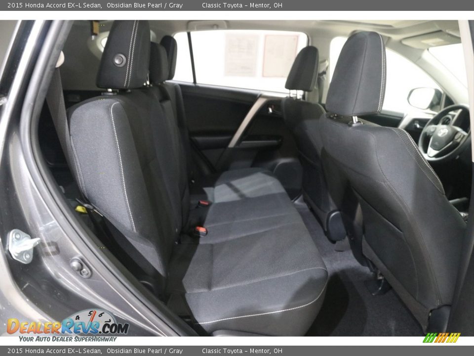 2015 Honda Accord EX-L Sedan Obsidian Blue Pearl / Gray Photo #16