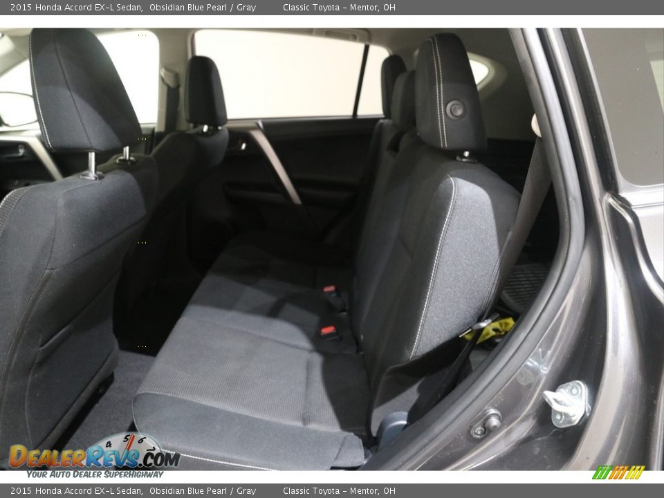 2015 Honda Accord EX-L Sedan Obsidian Blue Pearl / Gray Photo #17