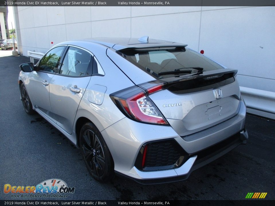 2019 Honda Civic EX Hatchback Lunar Silver Metallic / Black Photo #3