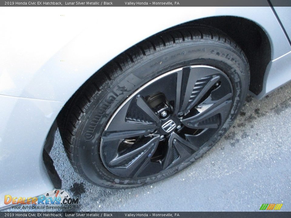 2019 Honda Civic EX Hatchback Lunar Silver Metallic / Black Photo #6