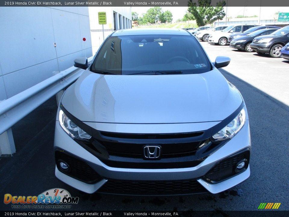 2019 Honda Civic EX Hatchback Lunar Silver Metallic / Black Photo #8