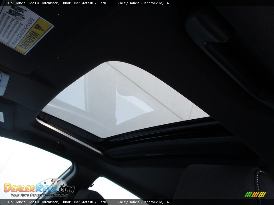 2019 Honda Civic EX Hatchback Lunar Silver Metallic / Black Photo #13