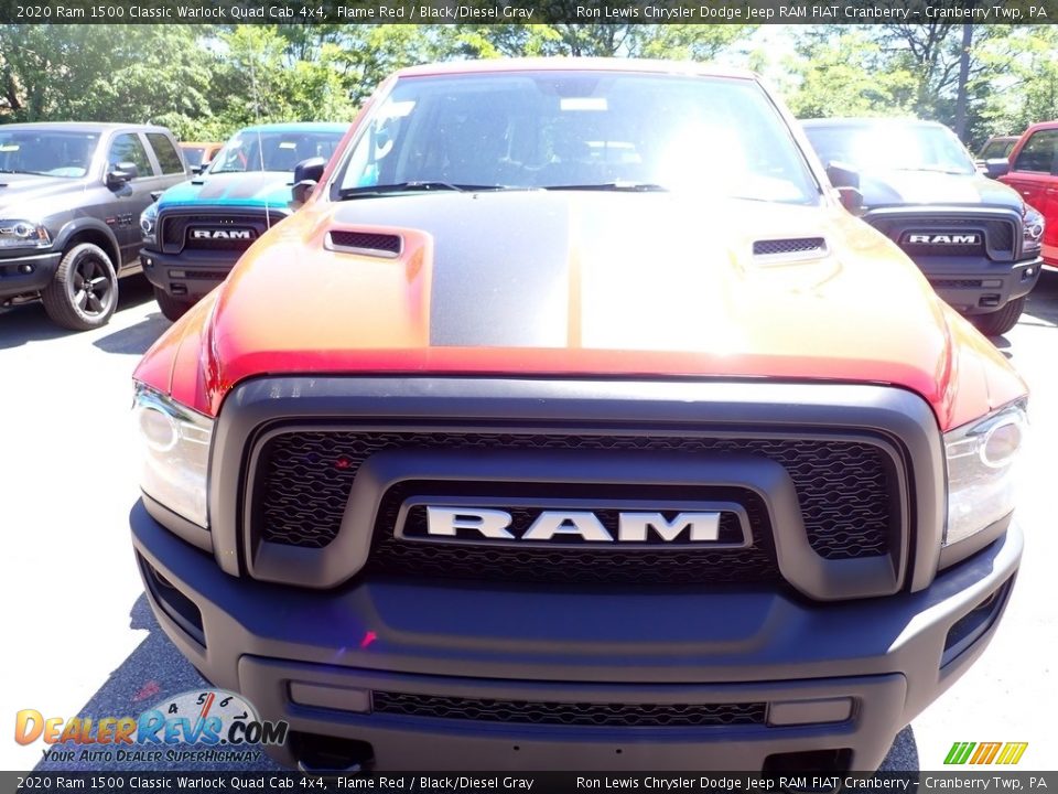 2020 Ram 1500 Classic Warlock Quad Cab 4x4 Flame Red / Black/Diesel Gray Photo #9