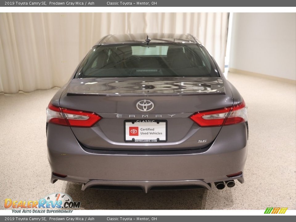 2019 Toyota Camry SE Predawn Gray Mica / Ash Photo #4