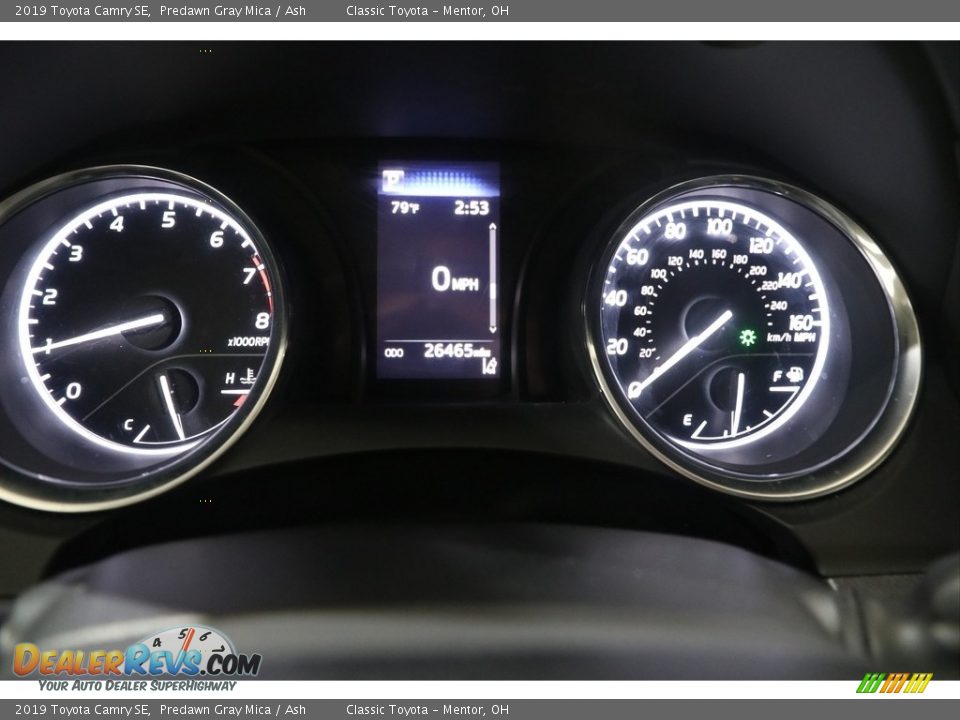 2019 Toyota Camry SE Predawn Gray Mica / Ash Photo #9
