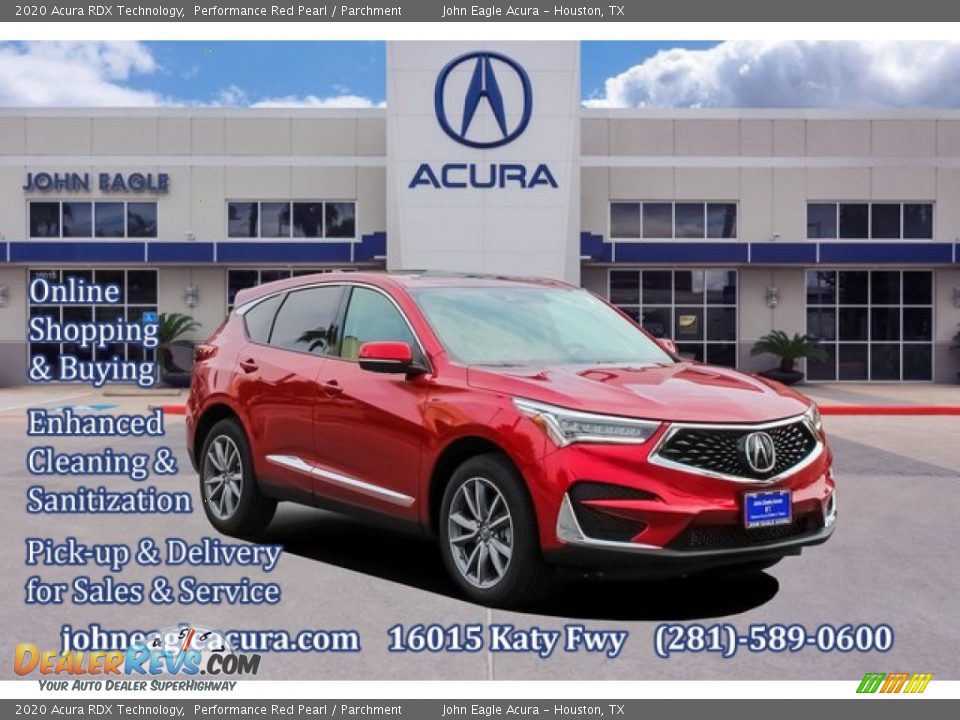 2020 Acura RDX Technology Performance Red Pearl / Parchment Photo #1