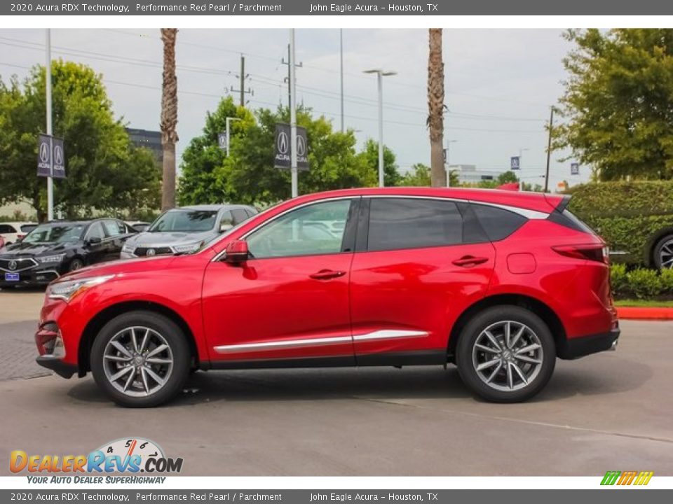 2020 Acura RDX Technology Performance Red Pearl / Parchment Photo #4