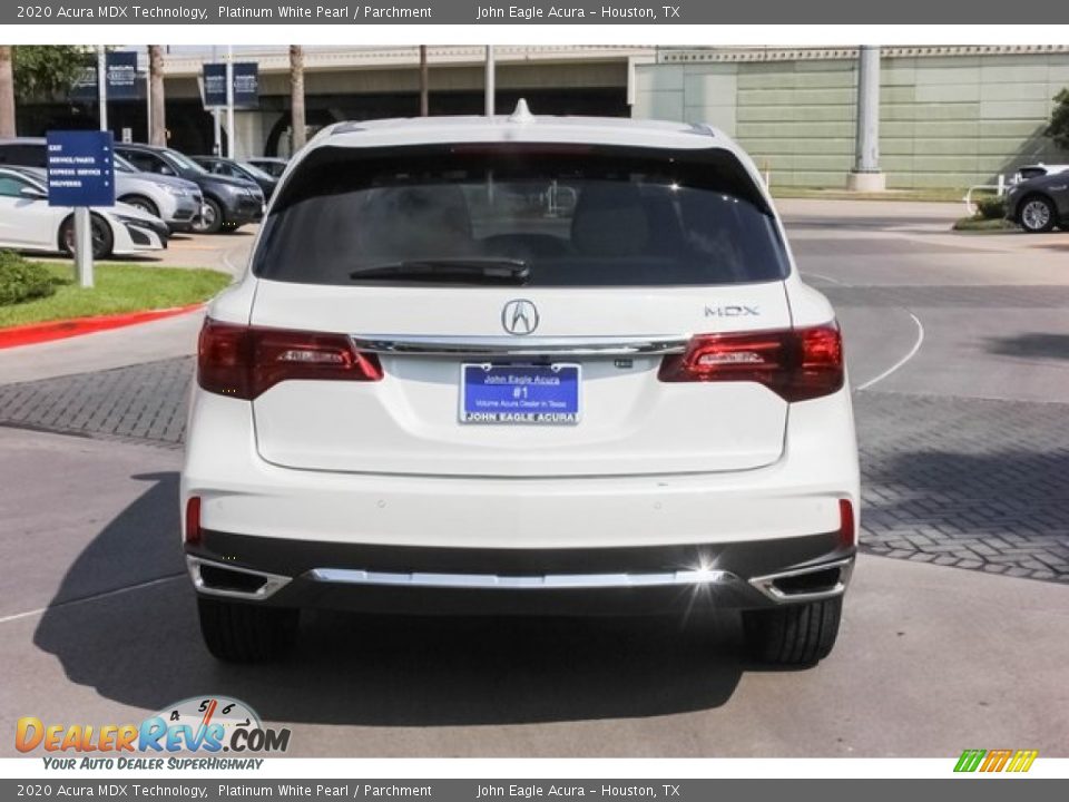 2020 Acura MDX Technology Platinum White Pearl / Parchment Photo #6