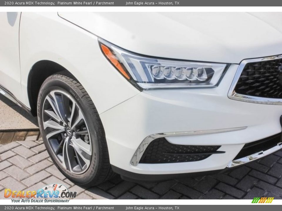 2020 Acura MDX Technology Platinum White Pearl / Parchment Photo #9