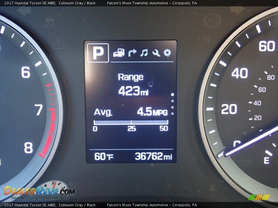 2017 Hyundai Tucson SE AWD Coliseum Gray / Black Photo #24