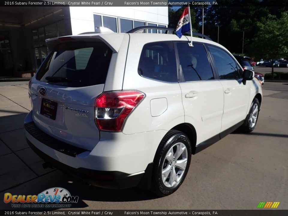 2016 Subaru Forester 2.5i Limited Crystal White Pearl / Gray Photo #2