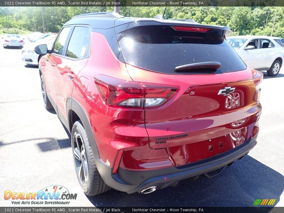 2021 Chevrolet Trailblazer RS AWD Scarlet Red Metallic / Jet Black Photo #3