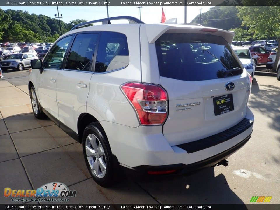 2016 Subaru Forester 2.5i Limited Crystal White Pearl / Gray Photo #5
