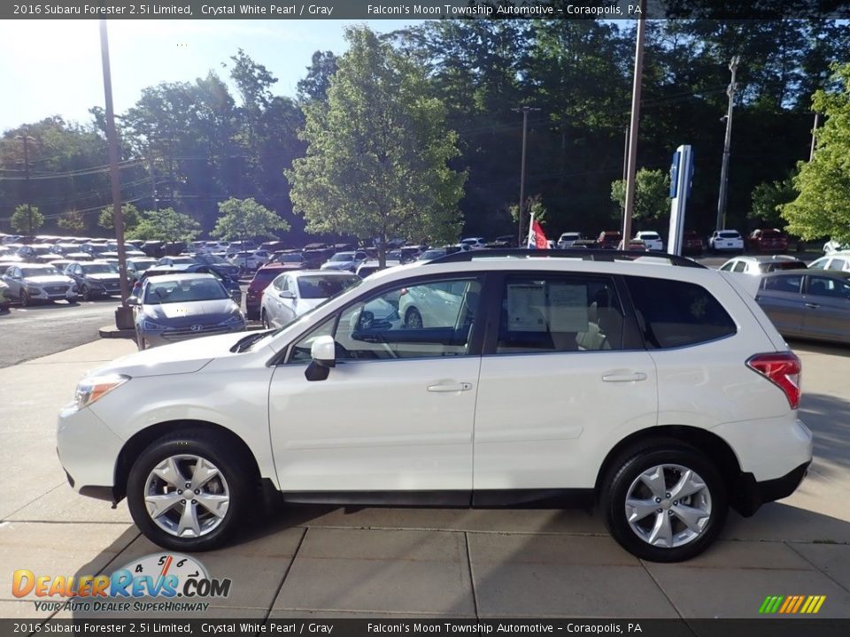 2016 Subaru Forester 2.5i Limited Crystal White Pearl / Gray Photo #6