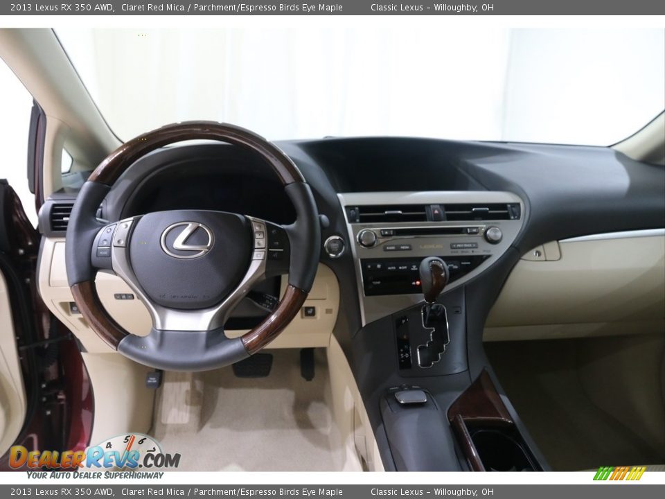 2013 Lexus RX 350 AWD Claret Red Mica / Parchment/Espresso Birds Eye Maple Photo #7