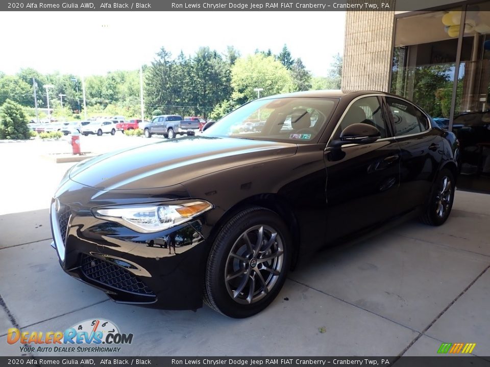 2020 Alfa Romeo Giulia AWD Alfa Black / Black Photo #3