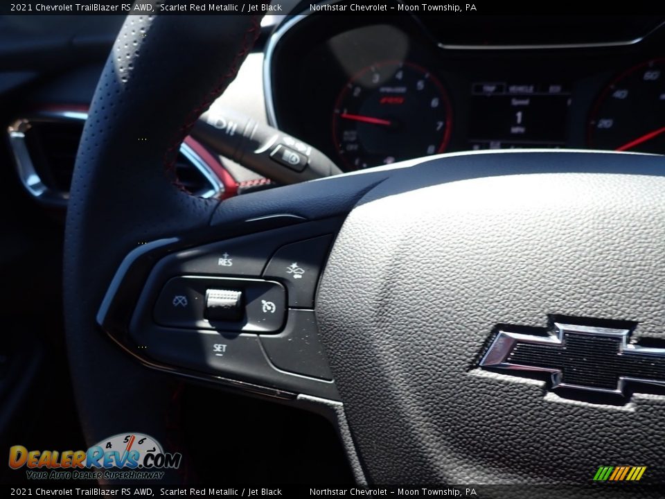 2021 Chevrolet TrailBlazer RS AWD Scarlet Red Metallic / Jet Black Photo #19