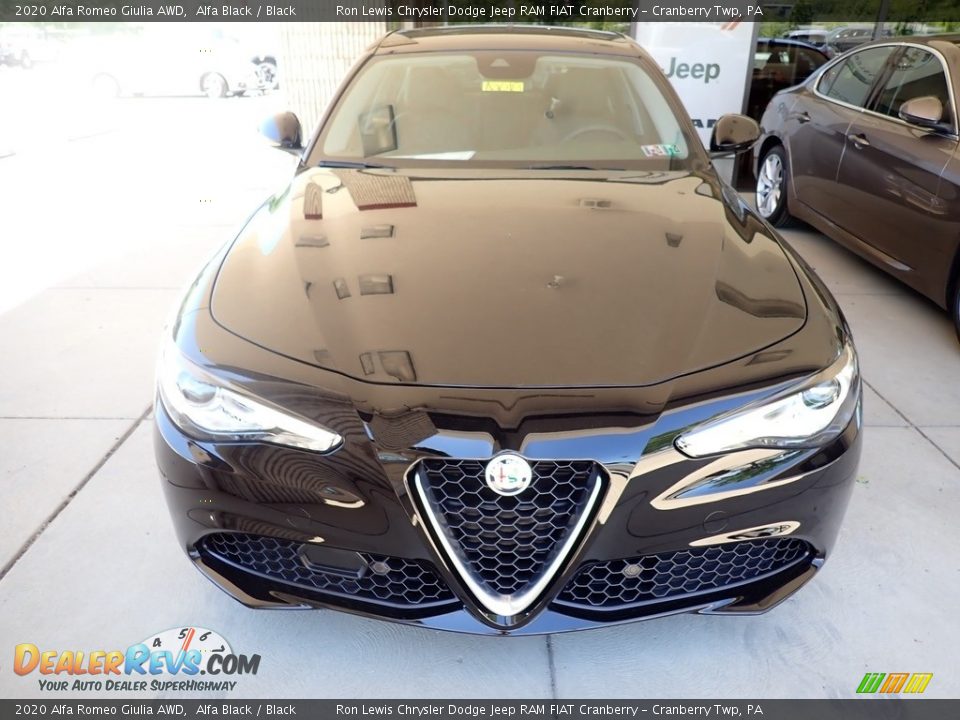 2020 Alfa Romeo Giulia AWD Alfa Black / Black Photo #10