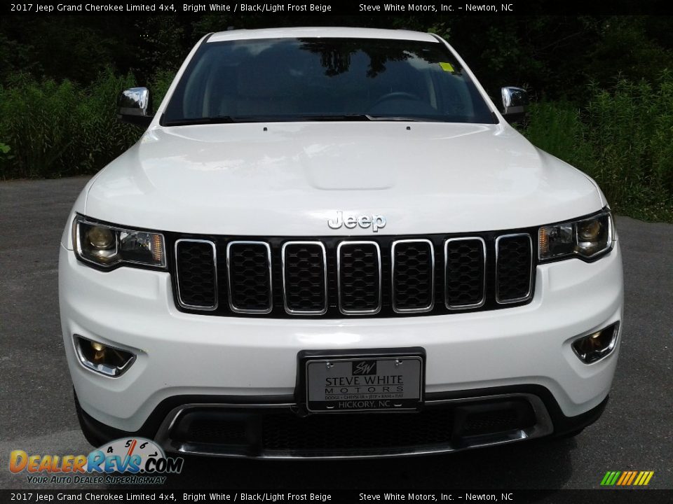 2017 Jeep Grand Cherokee Limited 4x4 Bright White / Black/Light Frost Beige Photo #3