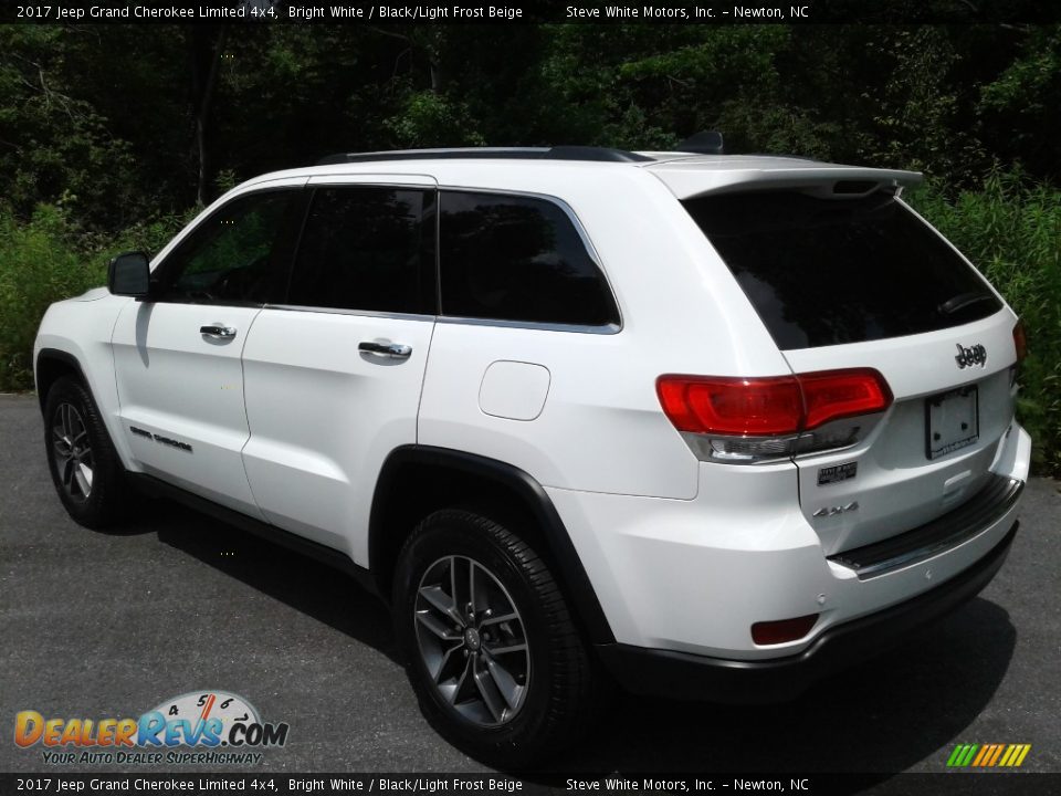2017 Jeep Grand Cherokee Limited 4x4 Bright White / Black/Light Frost Beige Photo #8