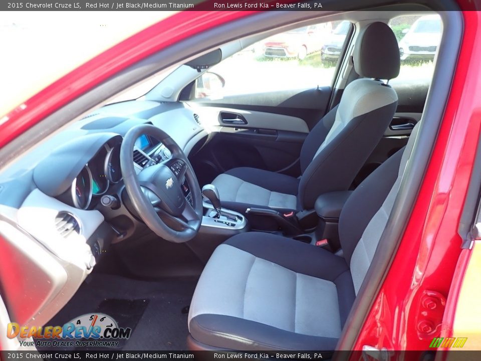 2015 Chevrolet Cruze LS Red Hot / Jet Black/Medium Titanium Photo #12