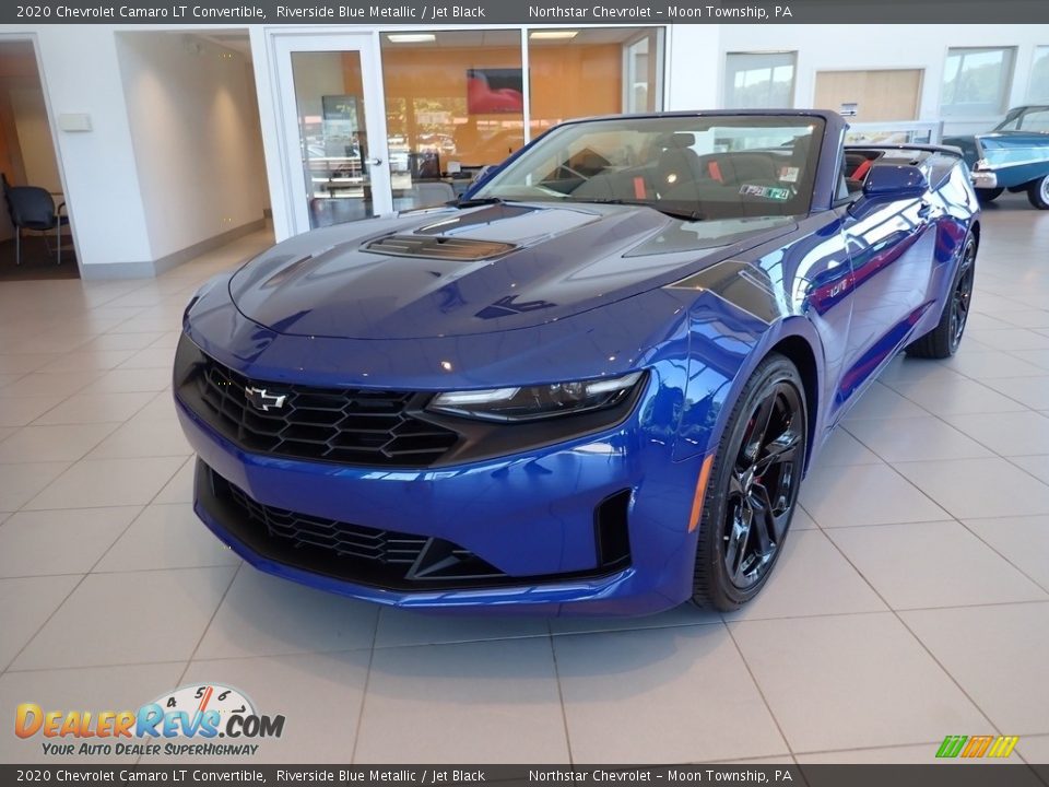 2020 Chevrolet Camaro LT Convertible Riverside Blue Metallic / Jet Black Photo #2