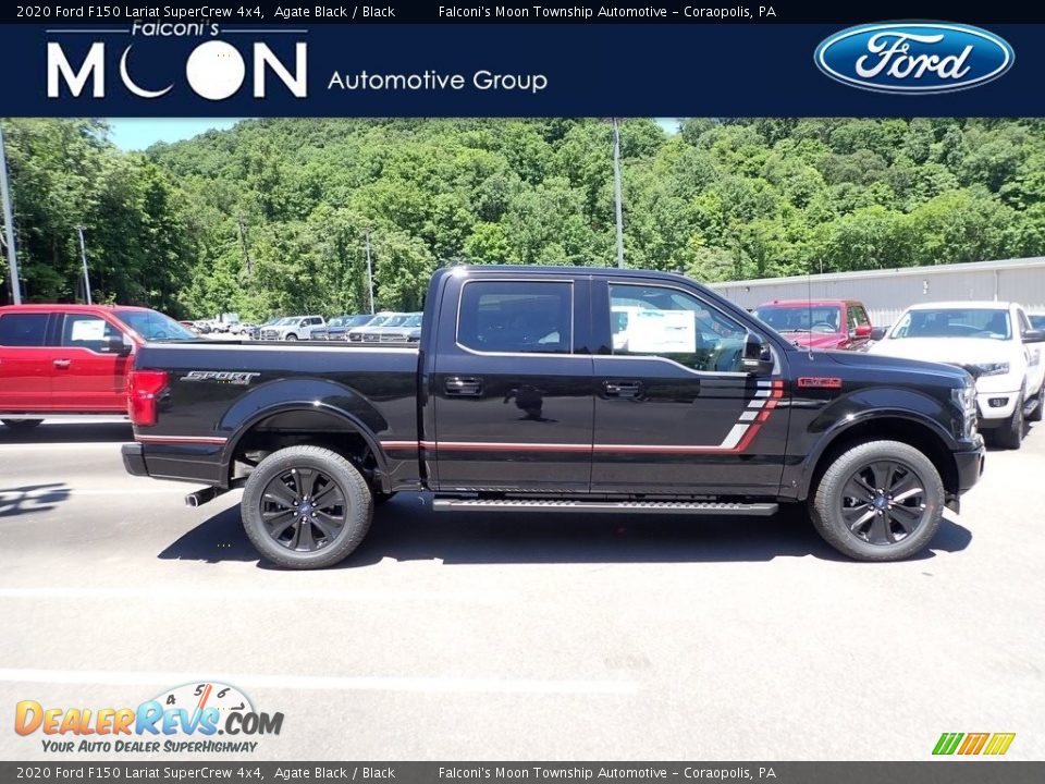 2020 Ford F150 Lariat SuperCrew 4x4 Agate Black / Black Photo #1