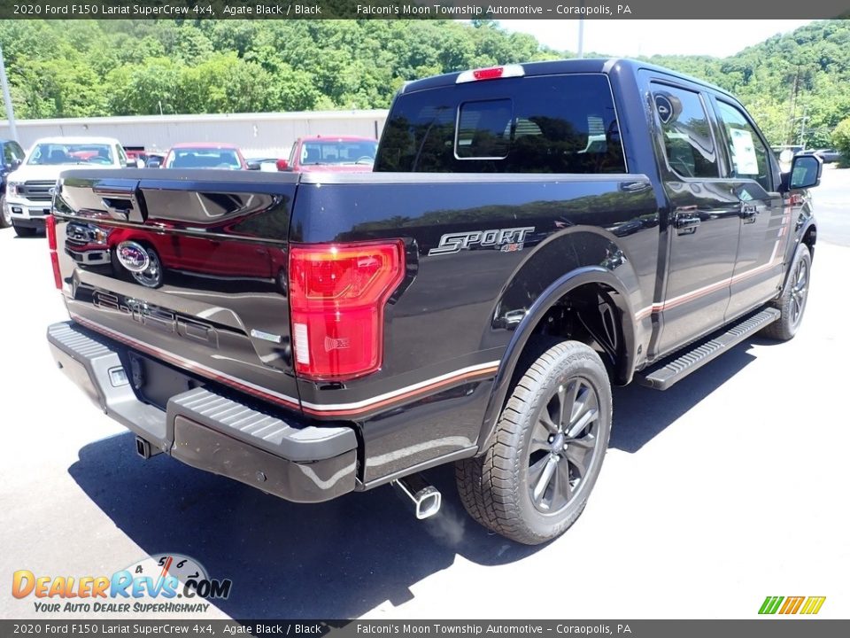2020 Ford F150 Lariat SuperCrew 4x4 Agate Black / Black Photo #2