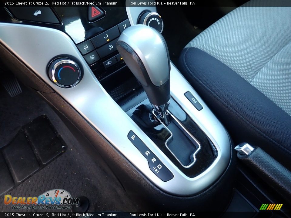 2015 Chevrolet Cruze LS Red Hot / Jet Black/Medium Titanium Photo #17