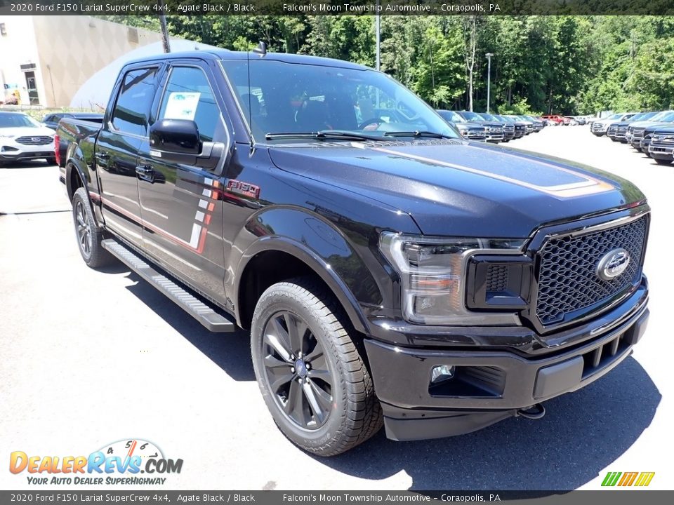 2020 Ford F150 Lariat SuperCrew 4x4 Agate Black / Black Photo #3