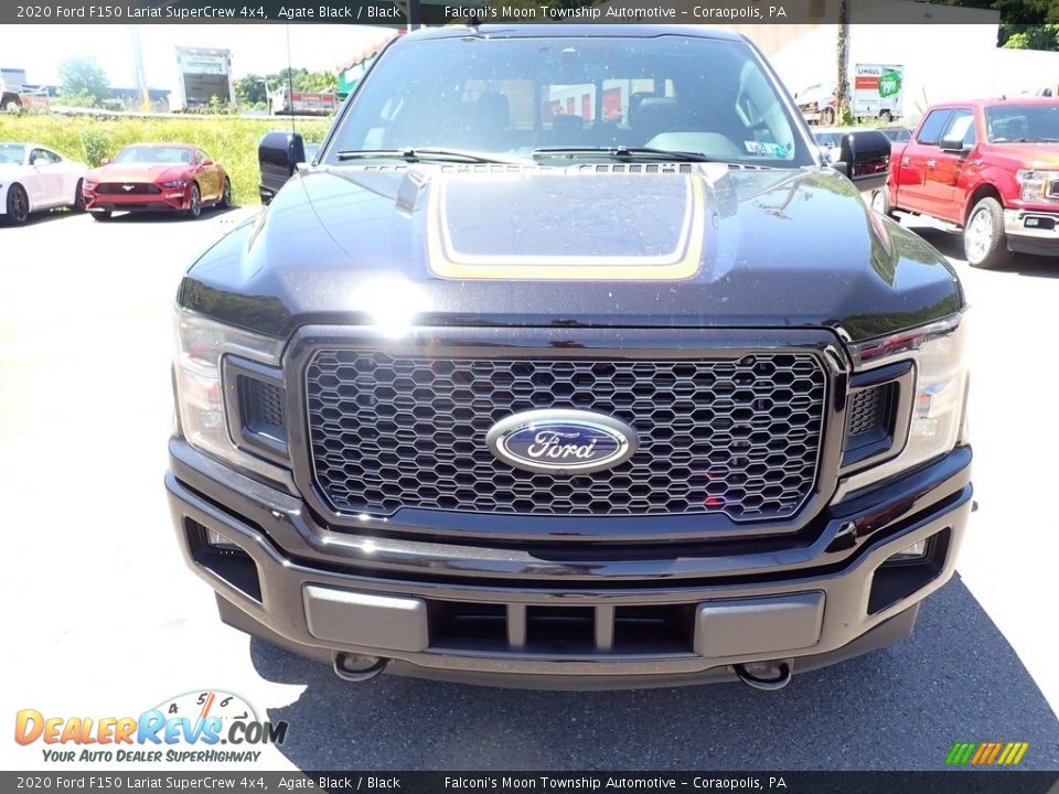2020 Ford F150 Lariat SuperCrew 4x4 Agate Black / Black Photo #4