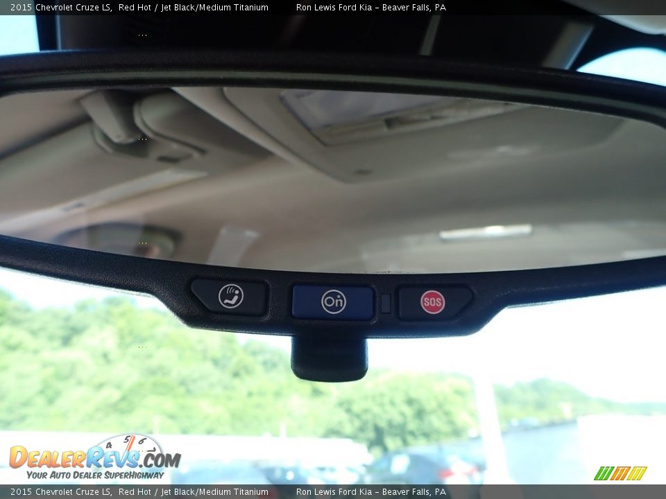 2015 Chevrolet Cruze LS Red Hot / Jet Black/Medium Titanium Photo #19