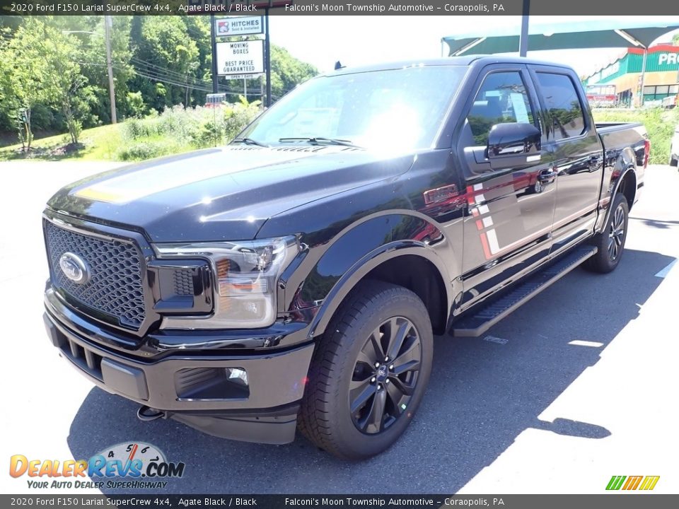 2020 Ford F150 Lariat SuperCrew 4x4 Agate Black / Black Photo #5