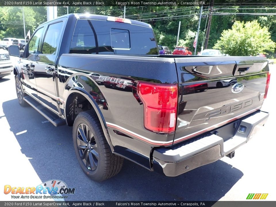 2020 Ford F150 Lariat SuperCrew 4x4 Agate Black / Black Photo #6