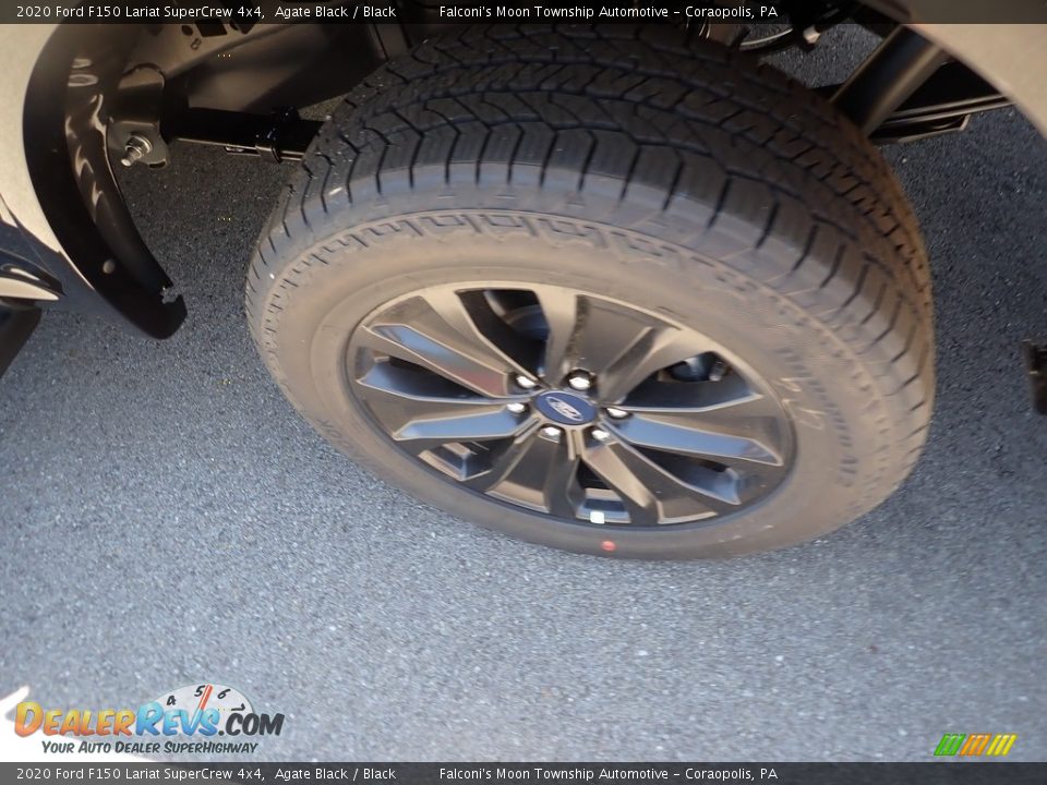2020 Ford F150 Lariat SuperCrew 4x4 Agate Black / Black Photo #7