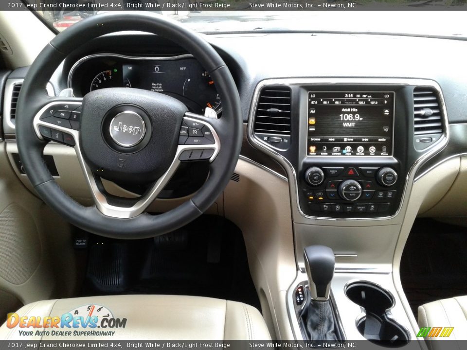 2017 Jeep Grand Cherokee Limited 4x4 Bright White / Black/Light Frost Beige Photo #19