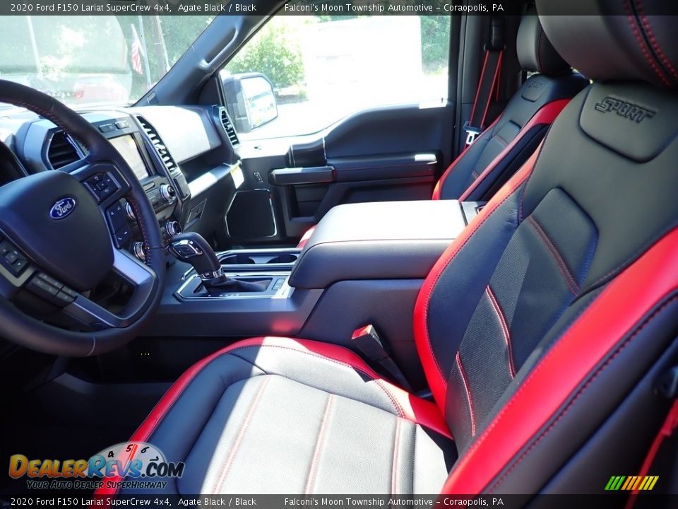 2020 Ford F150 Lariat SuperCrew 4x4 Agate Black / Black Photo #10