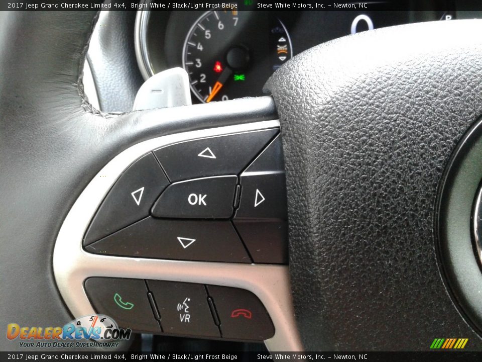 2017 Jeep Grand Cherokee Limited 4x4 Bright White / Black/Light Frost Beige Photo #20