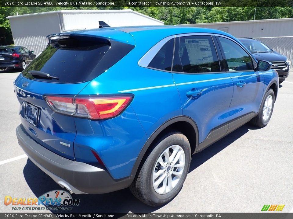 2020 Ford Escape SE 4WD Velocity Blue Metallic / Sandstone Photo #2