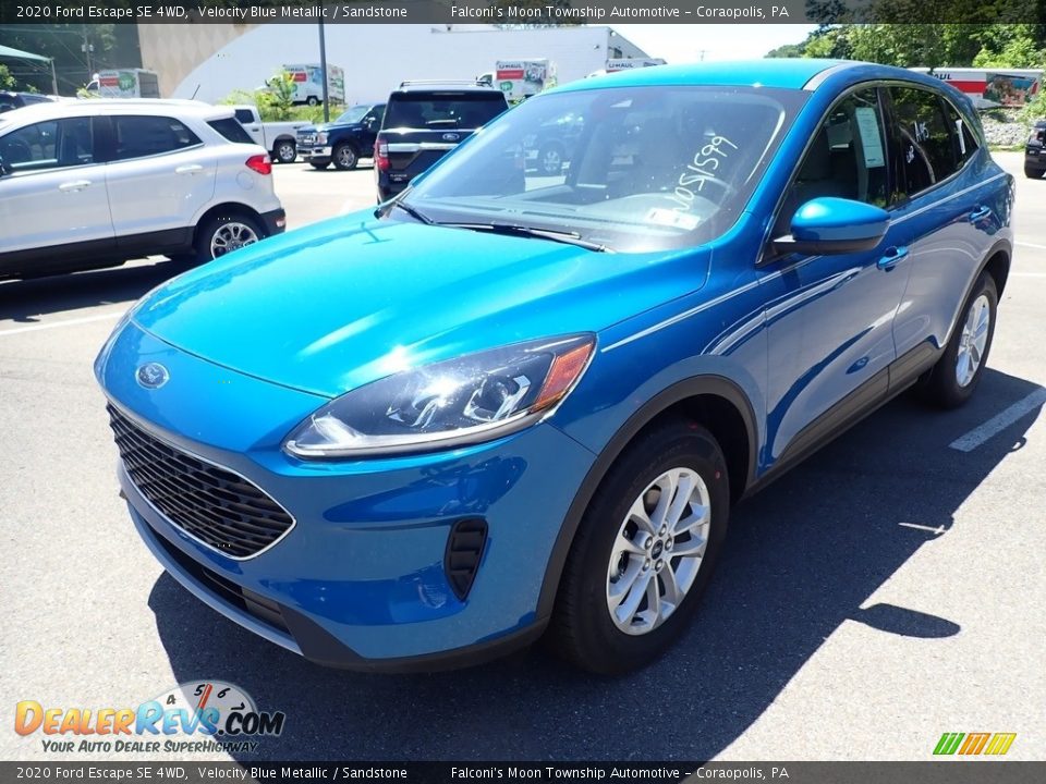 2020 Ford Escape SE 4WD Velocity Blue Metallic / Sandstone Photo #5