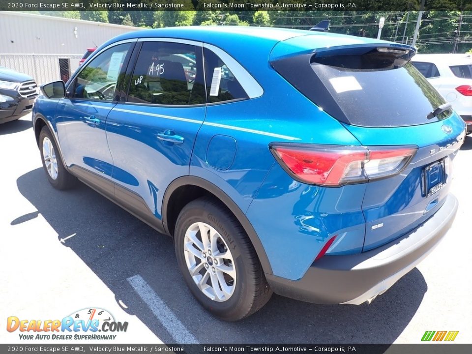 2020 Ford Escape SE 4WD Velocity Blue Metallic / Sandstone Photo #6